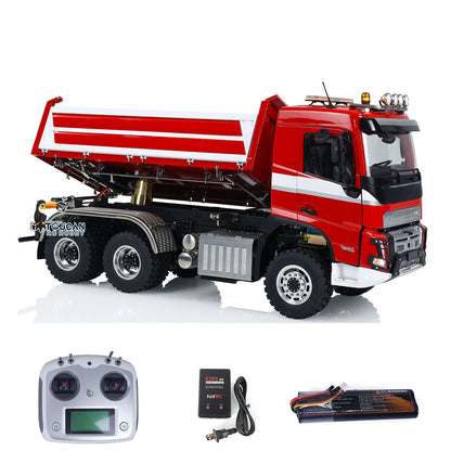 TOUCAN RC HOBBY LESU A0009 1/14 Metal 3 Ways 6x6 RC Hydraulic Dump Truck with 3 Speed Transmission Differential Lock for Construction-Themed Courses