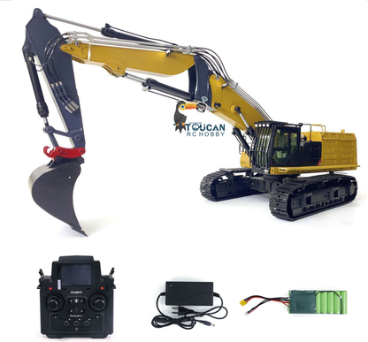 TOUCAN RC HOBBY BMG C374 1/14 Metall RC Hydraulik RTR Abbruchbagger 3 Arme Kabinenlift 6-Wege-Ventil PL18EV Fernsteuerung Licht Sound für Sammler