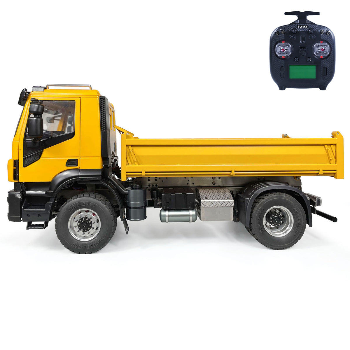 TOUCAN RC HOBBY MODO 1/14 4x2 Metal RC Hydraulic Dump Truck 2-speed Remote Control Tipper Car Electric Model Vehicle DIY PNP Sound Light System