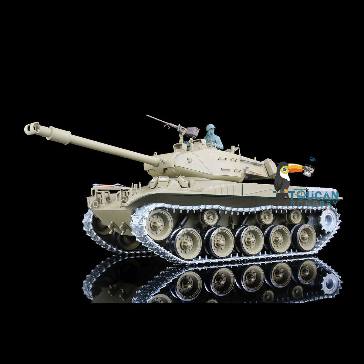 TOUCAN RC HOBBY Heng Long 1/16 TK7.0 USA Walker Bulldog 3839 RTR RC Tank FPV 360 Degrees Turret Smoke IR BB Unit Metal Tracks Gearbox Sprockets Wheels