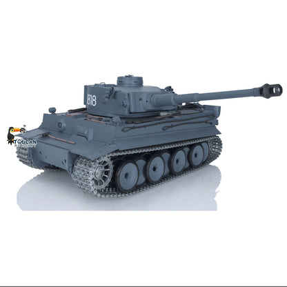 TOUCAN RC HOBBY Heng Long 1/16 TK7.0 German Tiger I RTR RC Tank 3818 with 360 Degrees Turret Infrared Combat Smoke BB Unit Metal Tracks Sprockets