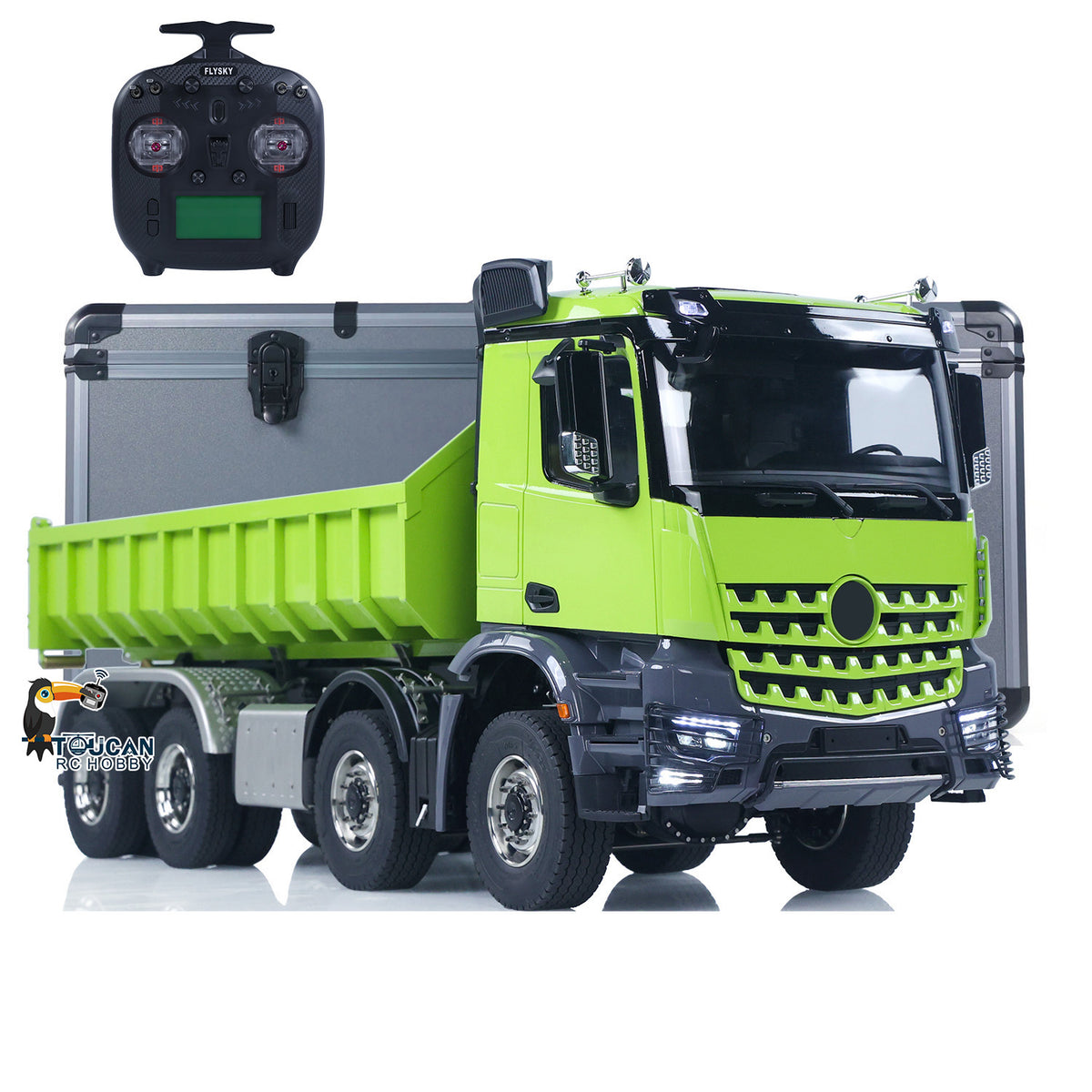 TOUCAN RC HOBBY LXY 1/14 8x8 Metal Hydraulic RC Dumper Tipper Car Radio Control Full Dump Trucks with Standard Bucket Hobby Model DIY PNP