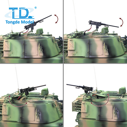 TOUCAN RC HOBBY Tongde Model 1/16 M109A2 RC Tank RTR Self-propelled Howitzer Sound Light Metal Wheels Smoke BB Unit Barrel Recoil System