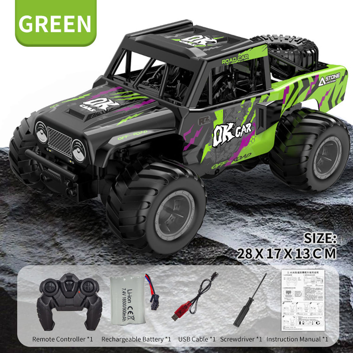 TOUCAN RC HOBBY JJRC 1:18 RC Off Road Car Q191 Waterproof Remote Control Amphibious Vehicle 360 Rotation Stunt Car Electric 4WD Ready To Run Battery