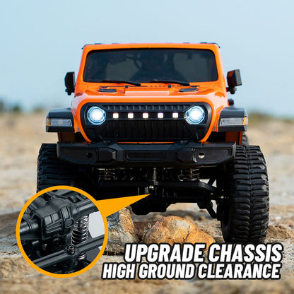 TOUCAN RC HOBBY JJRC 1:18 4*4 RC Simulation Rock Crawler Car C8801 2.4G Wireless Control Off Road Vehicle RTR Crawler Brushed Motor ESC LED Lights