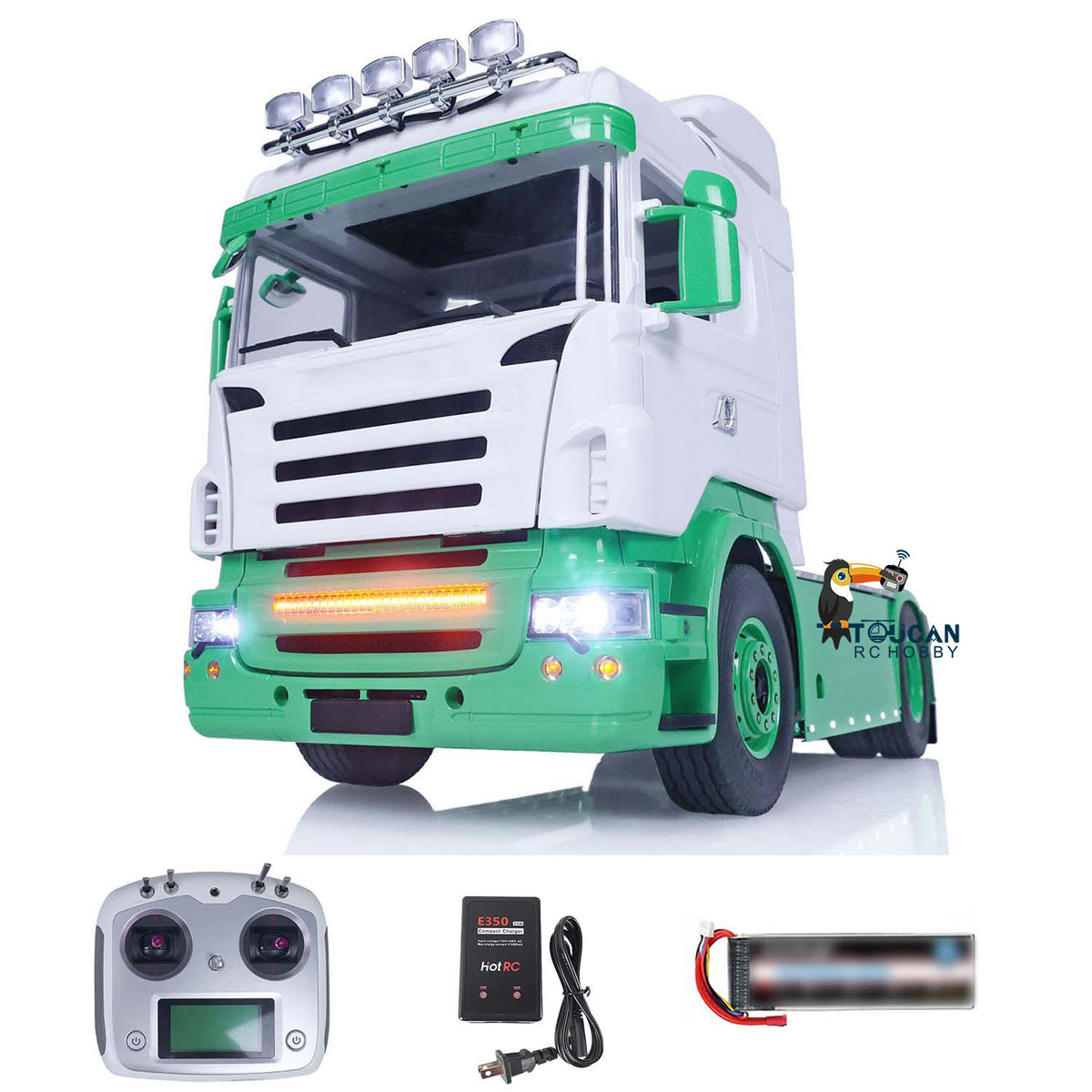 TOUCAN RC HOBBY LESU 1/14 4X4 RC Tractor Truck Metal Chassis RTR Wireless Controlled Cars Model