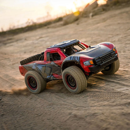 TOUCAN RC HOBBY JJRC 1/14 RC High Speed 48KM/H Off Road Vehicle Electric 4WD Remote Control Car Q130A Carbon Brush Motor 17G Servo LED Lights RTR