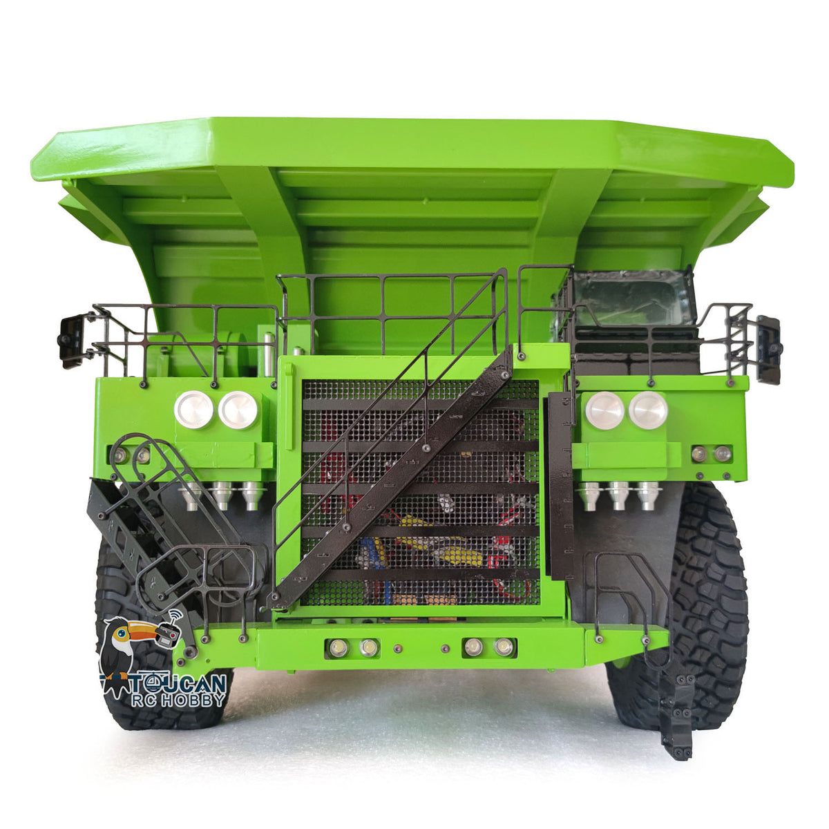 TOUCAN RC HOBBY 793D Metal 1/20 RC Hydraulic Mine Truck Heavy Duty Remote Control Dumper RTR 2Speed Gearbox Flysky I6X Radio Light System
