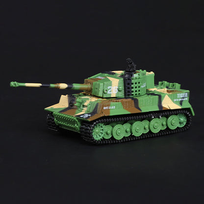 TOUCAN RC HOBBY HT Model 1/72 Scale RC Tank German Tiger Battle Remote Controlled Panzer Turret 360 Rotation RTR Mini Sound 12*5.5*5.5CM