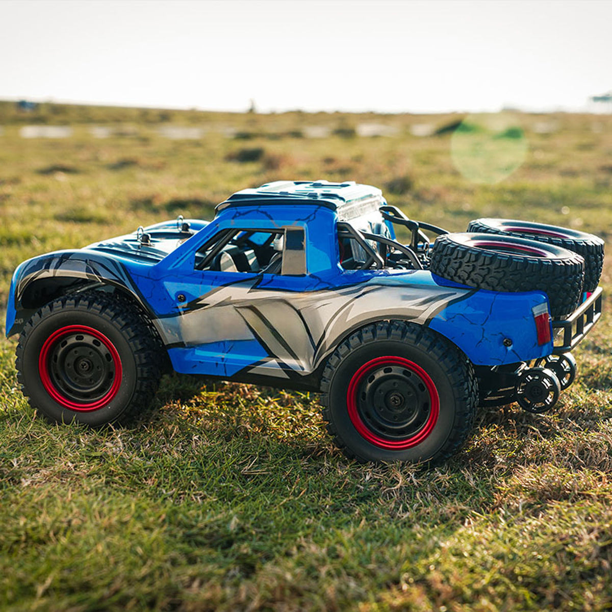 TOUCAN RC HOBBY JJRC 1/14 RC High Speed 48KM/H Off Road Vehicle Electric 4WD Remote Control Car Q130A Carbon Brush Motor 17G Servo LED Lights RTR