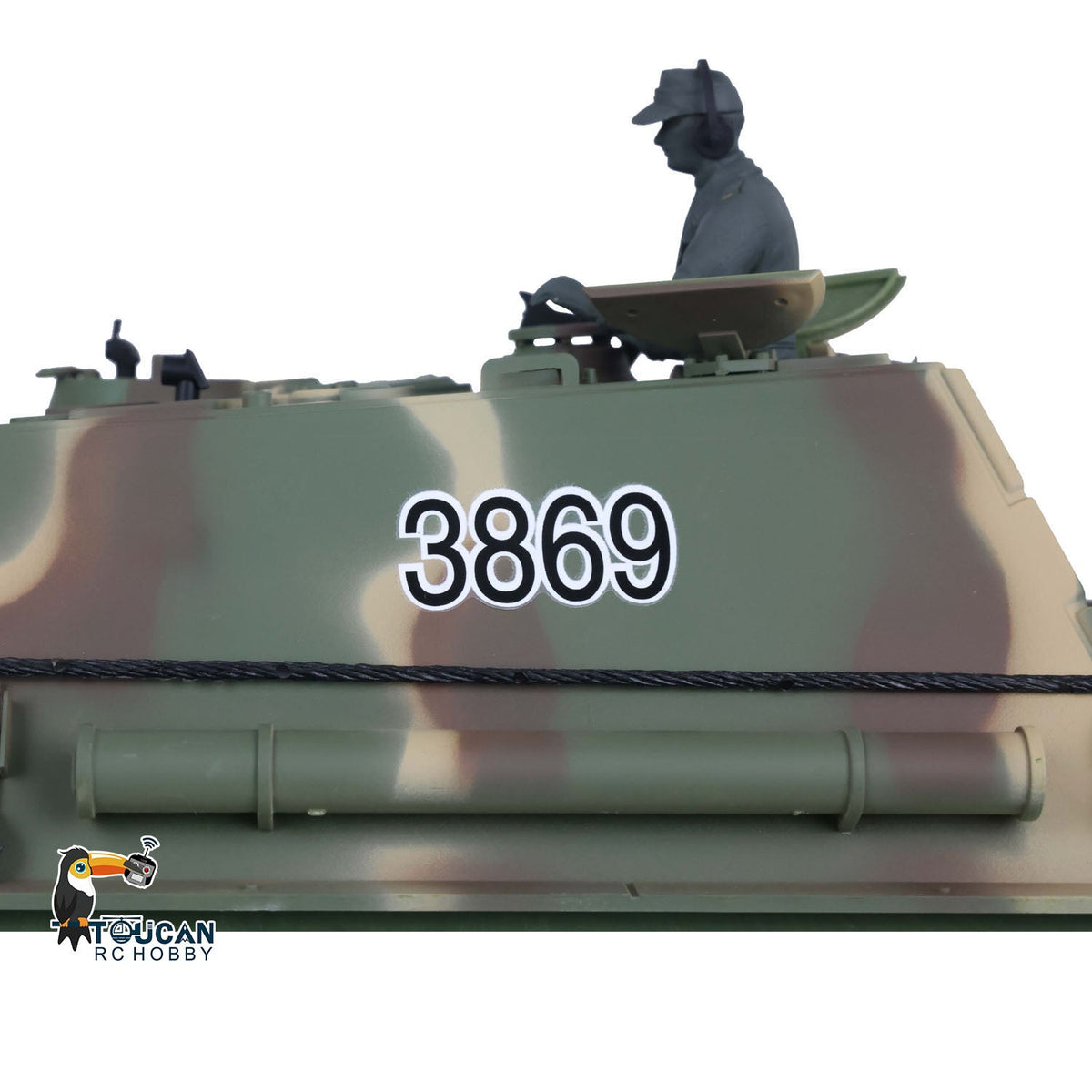 TOUCAN RC HOBBY Heng Long 1/16 TK7.0 Plastic German Jadpanther 3869 RTR RC Tank FPV Infrared Combat BB Unit Smoke Steel Gearbox Metal Barrel