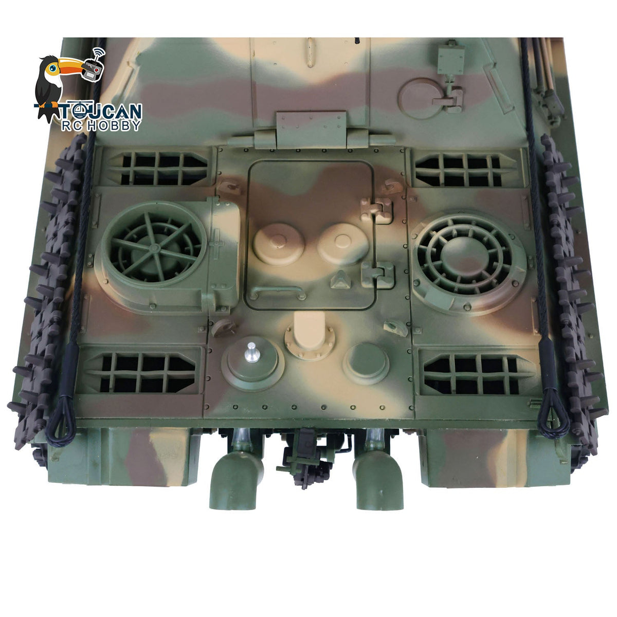 TOUCAN RC HOBBY Heng Long 1/16 TK7.0 Profession German Jadpanther RTR RC Tank 3869 FPV Smoke Infrared Combat BB Unit Metal Sprockets Idlers Road Wheels Tracks