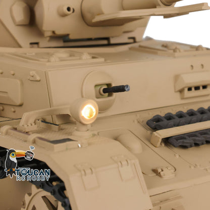 TOUCAN RC HOBBY Heng Long 1/16 Plastic TK7.0 3858/3859 German Panzer IV F2 F RTR RC Tank FPV Infrared Comkbat 360 Degrees Turret Smoke BB Steel Driving Gearbox Metal Barrel