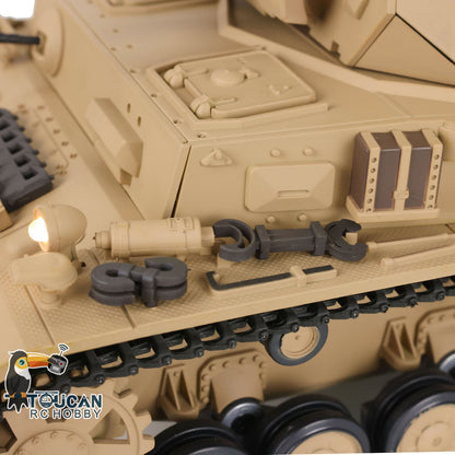 TOUCAN RC HOBBY Heng Long 1/16 Plastic TK7.0 3858/3859 German Panzer IV F2 F RTR RC Tank FPV Infrared Comkbat 360 Degrees Turret Smoke BB Steel Driving Gearbox Metal Barrel