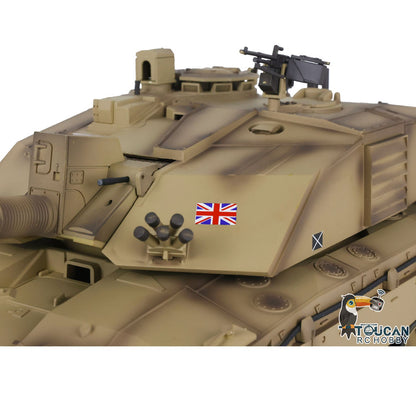 TOUCAN RC HOBBY Heng Long 1/16 TK7.0 Customize 3908 Challenger II RTR RC Tank FPV 360 Degrees Turret IR BB Smoke Metal Tracks Road Drive Idler Wheels