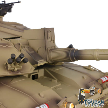 TOUCAN RC HOBBY Heng Long 1/16 TK7.0 Promotion British Challenger II 3908 RTR RC Tank 360 Degrees Turret BB IR Smoke Sound Light Metal Sprockets Idlers Wheels