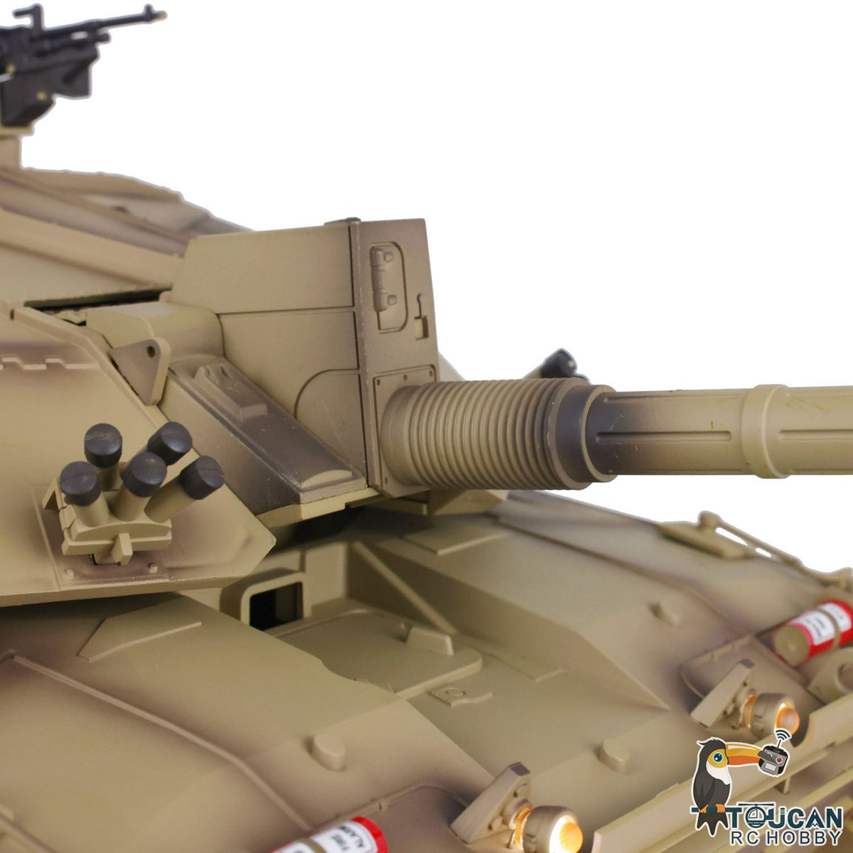 TOUCAN RC HOBBY Heng Long 1/16 TK7.0 Customize 3908 Challenger II RTR RC Tank FPV 360 Degrees Turret IR BB Smoke Metal Tracks Road Drive Idler Wheels