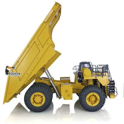 TOUCAN RC HOBBY 793D Metal 1/20 RC Hydraulic Mine Truck Heavy Duty Remote Control Dumper RTR 2Speed Gearbox Flysky I6X Radio Light System