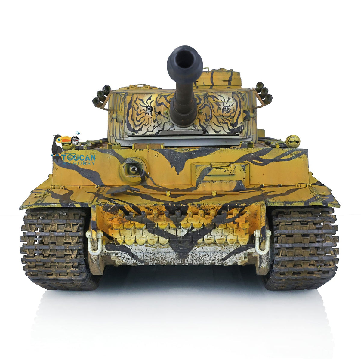TOUCAN RC HOBBY Heng Long 1/16 TK7.0 Plastic German Tiger I Panther RTR RC Tank 3818/3819 360 Degrees Turret Infrared Combat BB Sounds Lights Smoke Model