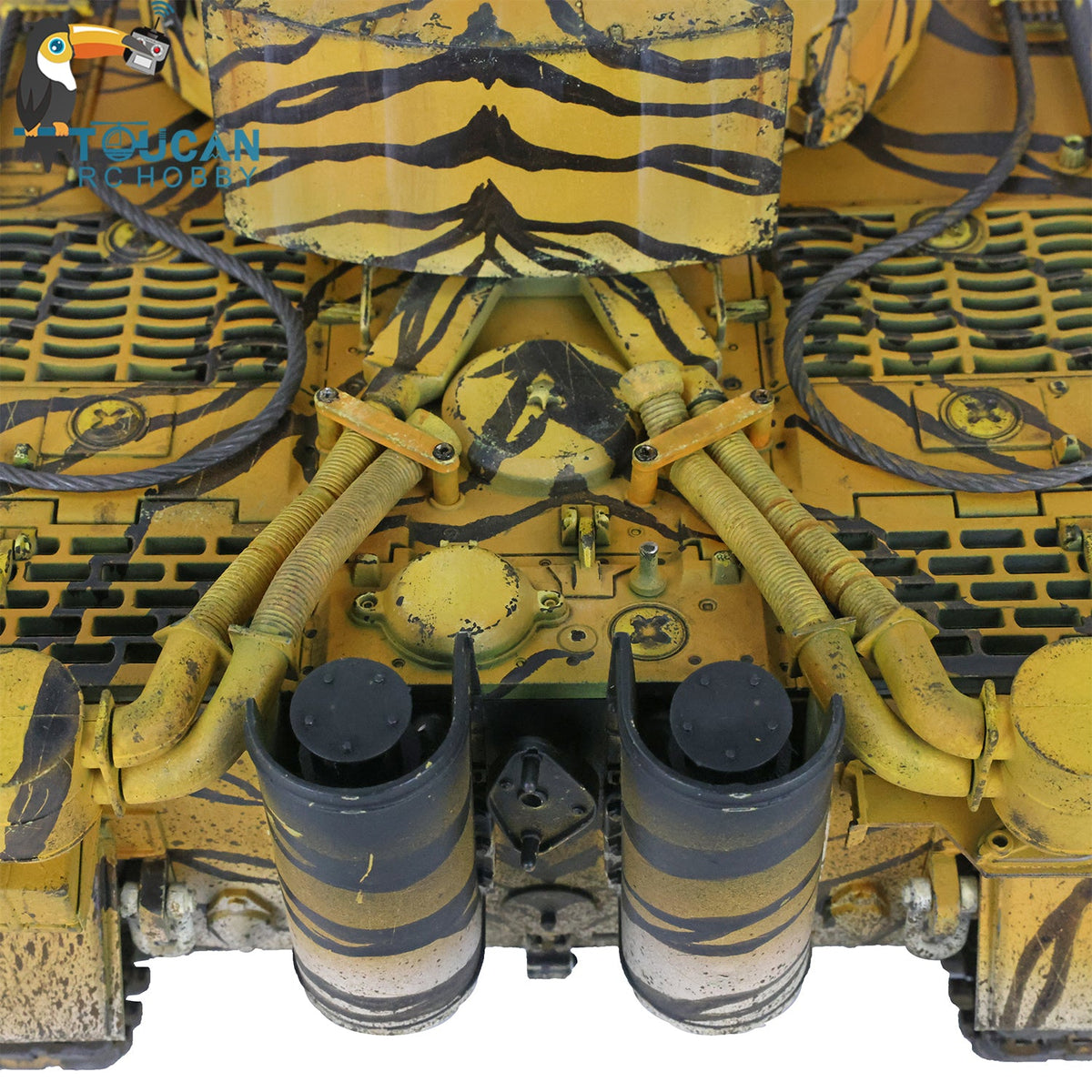 TOUCAN RC HOBBY Heng Long 1/16 TK7.0 Plastic German Tiger I Panther RTR RC Tank 3818/3819 360 Degrees Turret Infrared Combat BB Sounds Lights Smoke Model
