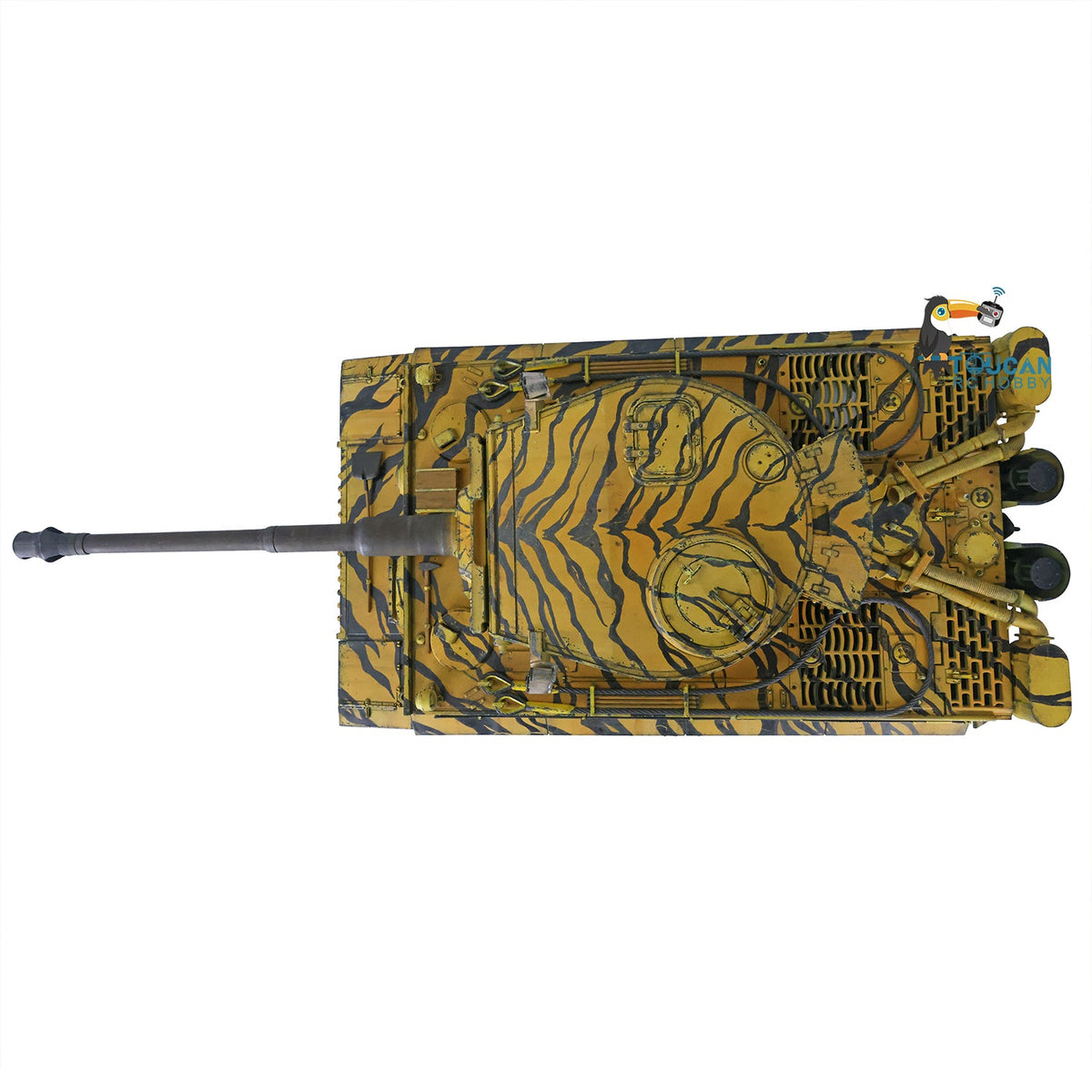 TOUCAN RC HOBBY Heng Long 1/16 TK7.0 Plastic German Tiger I Panther RTR RC Tank 3818/3819 360 Degrees Turret Infrared Combat BB Sounds Lights Smoke Model
