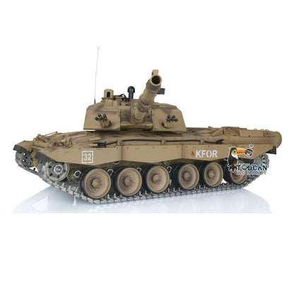 TOUCAN RC HOBBY Heng Long 1/16 TK7.0 Promotin British Challenger II 3908 RTR RC Tank 360 Degrees Turret Infrared Combat BB Smoke Metal Sprockets Idlers Wheels Gearbox Tracks