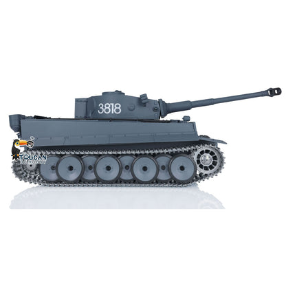 TOUCAN RC HOBBY Heng Long 1/16 TK7.0 Promotion Tiger I RC Tank 3818 with Barrel Recoil 360 Degrees Turret IR Smoke Metal Tracks Sprockets Idlers Wheels