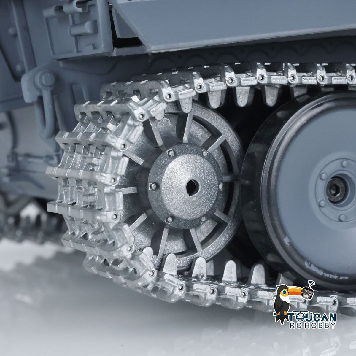 TOUCAN RC HOBBY Heng Long 1/16 TK7.0 Promotion 3818 Tiger I RTR RC Tank FPV 360 Degrees Turret Barrel Recoil Smoke BB IR Metal Tracks Sprockets Idlers Wheels