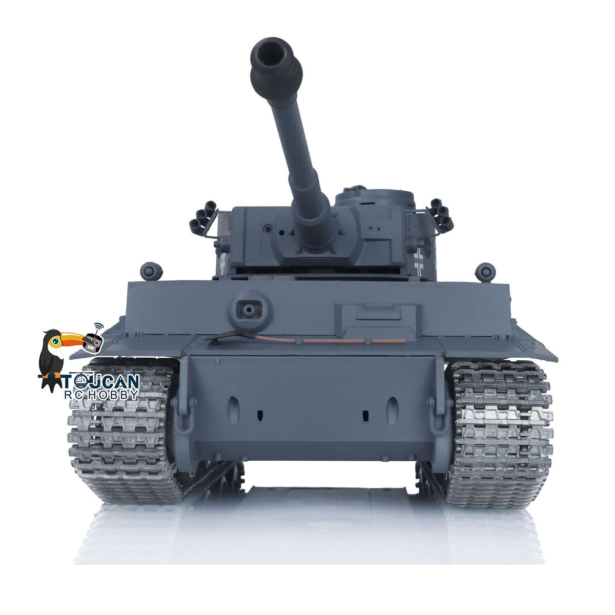 TOUCAN RC HOBBY Heng Long 1/16 TK7.0 German Tiger I RTR RC Tank 3818 with 360 Degrees Turret Infrared Combat Smoke BB Unit Metal Tracks Sprockets