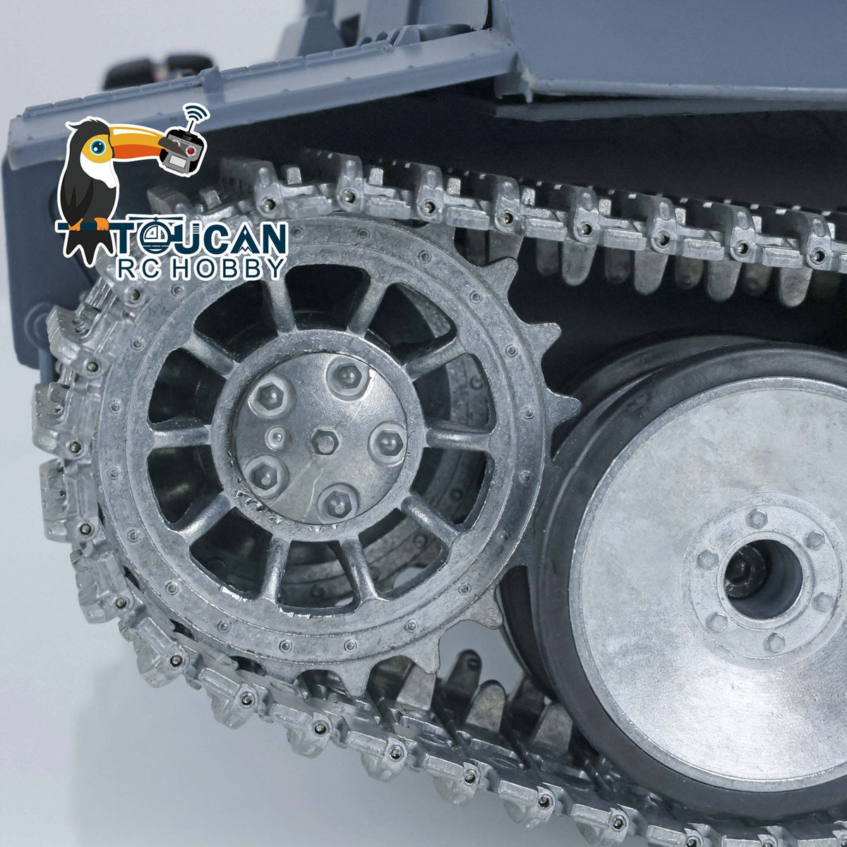 TOUCAN RC HOBBY Heng Long 1/16 TK7.0 3818 Tiger I RTR RC-Panzer FPV 360-Grad-Turm Rohr-Rücklauf Rauch Metallketten Antriebs- und Leiträder Laufrollen handlackiert