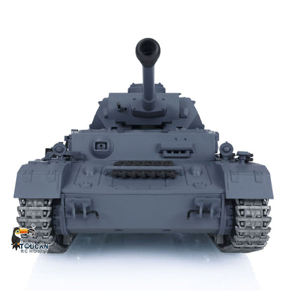 TOUCAN RC HOBBY Heng Long 1/16 TK7.0 Promotion German Panzer IV F2 3859 RTR RC Tank 360 Degrees Turret Smoke Infrared Combat BB Metal Barrel Tracks Sprockets Idlers Wheels