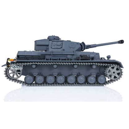TOUCAN RC HOBBY Heng Long 1/16 TK7.0 Promotion German Panzer IV F2 3859 RTR RC Tank 360 Degrees Turret Smoke Infrared Combat BB Metal Barrel Tracks Sprockets Idlers Wheels
