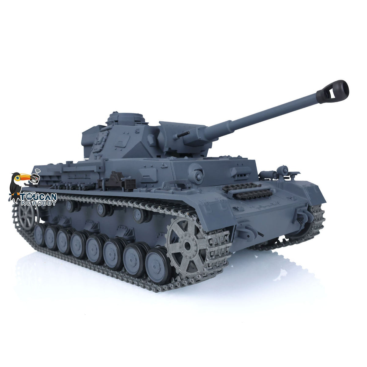 TOUCAN RC HOBBY Heng Long 1/16 TK7.0 Promotion German Panzer IV F2 3859 RTR RC Tank 360 Degrees Turret Smoke Infrared Combat BB Metal Barrel Tracks Sprockets Idlers Wheels