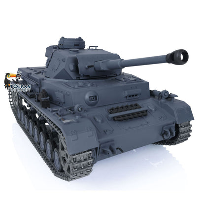 TOUCAN RC HOBBY Heng Long 1/16 TK7.0 Promotion German Panzer IV F2 3859 RTR RC Tank 360 Degrees Turret Smoke Infrared Combat BB Metal Barrel Tracks Sprockets Idlers Wheels