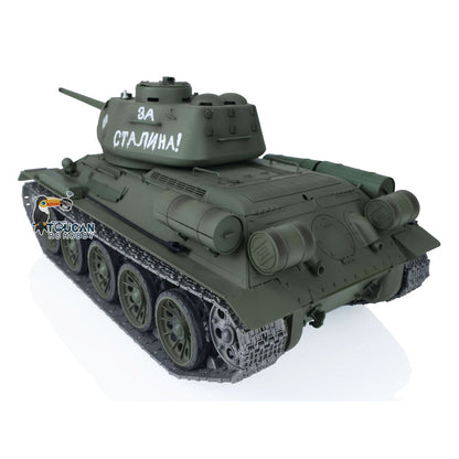 TOUCAN RC HOBBY Heng Long 1/16 TK7.0 Promotion Soviet T34-85 RTR RC Tank 3909 with 360 Degrees Turret BB Infrared Combat Smoke Metal Sprockets Idlers Wheels
