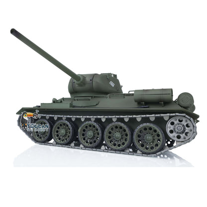 TOUCAN RC HOBBY Heng Long 1/16 TK7.0 Promotion Soviet T34-85 RTR RC Tank 3909 with 360 Degrees Turret BB Infrared Combat Smoke Metal Sprockets Idlers Wheels