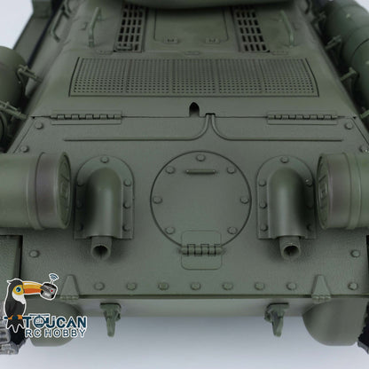 TOUCAN RC HOBBY Heng Long 1/16 TK7.0 Promotion Soviet T34-85 RTR RC Tank 3909 with 360 Degrees Turret BB Infrared Combat Smoke Metal Sprockets Idlers Wheels