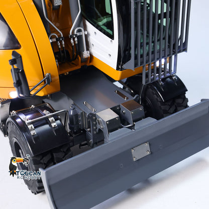 TOUCAN RC HOBBY US Stock CUT RC Hobby 1/14 RC Hydraulic Wheeled Excavator LR914 -3Arms 8CH Valve Metal RTR