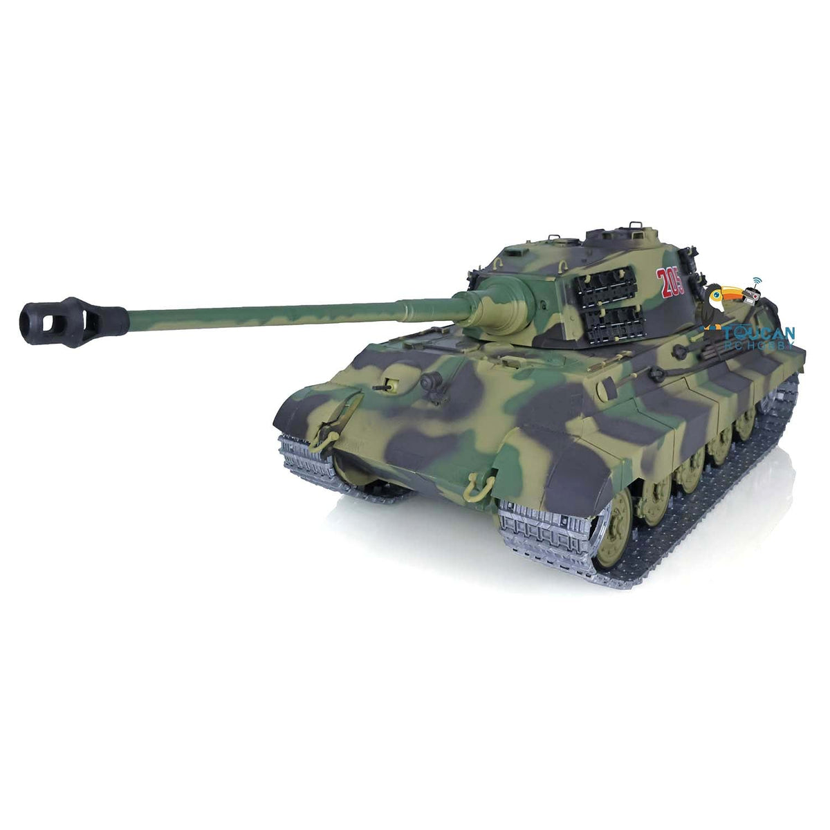 TOUCAN RC HOBBY Heng Long 1/16 TK7.0 German King Tiger 3888A German Leopard2A6 3889 RTR RC Tank Barrel Recoil BB IR Smoke Metal Idlers Sprockets Wheels Tracks