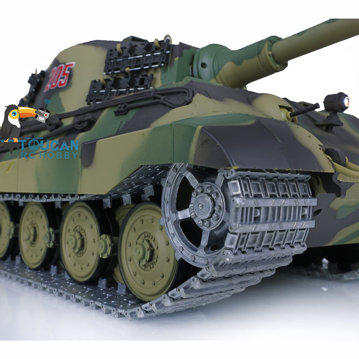 TOUCAN RC HOBBY Heng Long 1/16 TK7.0 German King Tiger 3888A German Leopard2A6 3889 RTR RC Tank Barrel Recoil BB IR Smoke Metal Idlers Sprockets Wheels Tracks