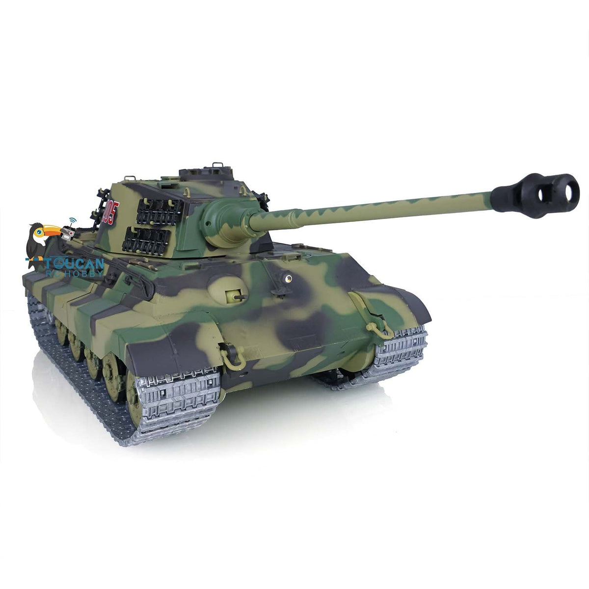 TOUCAN RC HOBBY Heng Long 1/16 TK7.0 German King Tiger 3888A German Leopard2A6 3889 RTR RC Tank Barrel Recoil BB IR Smoke Metal Idlers Sprockets Wheels Tracks