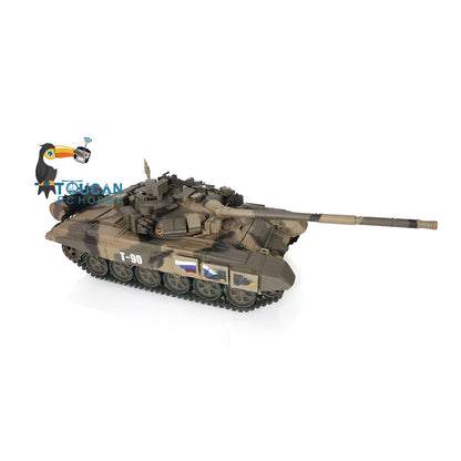 TOUCAN RC HOBBY Heng Long TK7.0 1/16 Plastic Russion T90 RTR RC Tank 3938 FPV 360 Degrees Turret BB IR Smoke Sounds Lights Metal Steel Driving Gearbox