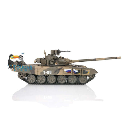 TOUCAN RC HOBBY Heng Long TK7.0 1/16 Plastic Russion T90 RTR RC Tank 3938 FPV 360 Degrees Turret BB IR Smoke Sounds Lights Metal Steel Driving Gearbox