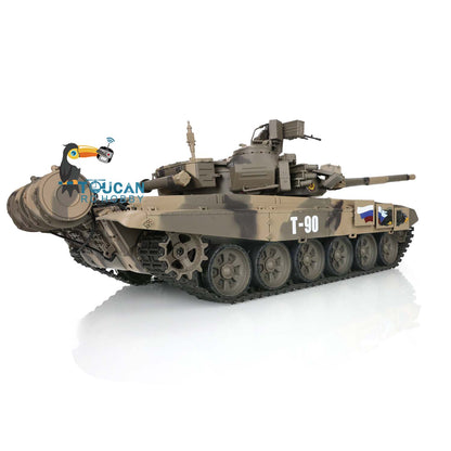 TOUCAN RC HOBBY Heng Long TK7.0 1/16 Plastic Russion T90 RTR RC Tank 3938 FPV 360 Degrees Turret BB IR Smoke Sounds Lights Metal Steel Driving Gearbox