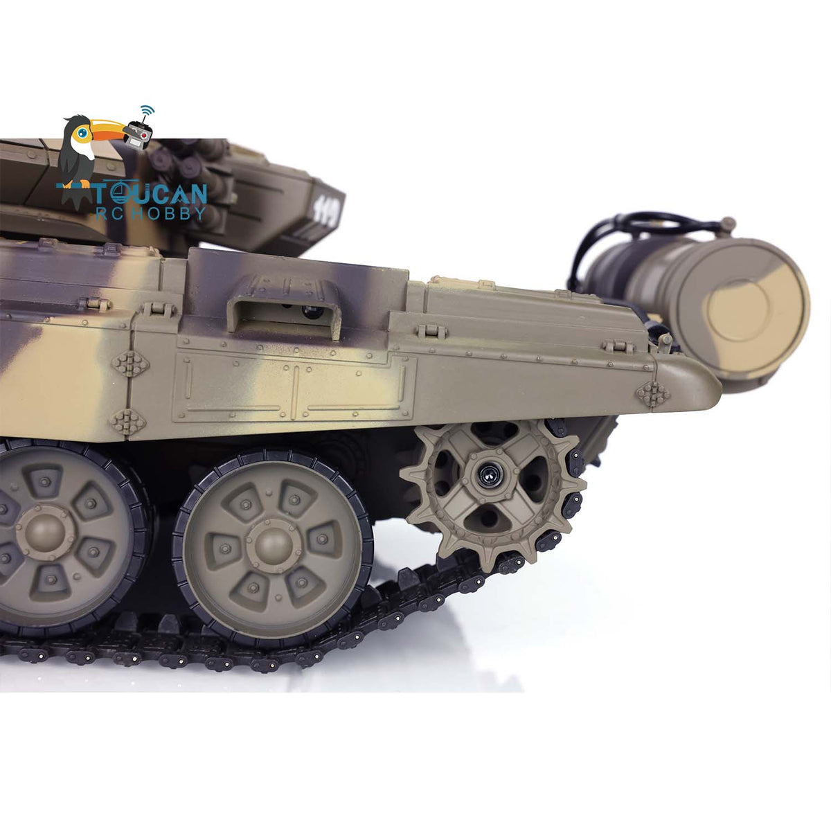 TOUCAN RC HOBBY Heng Long TK7.0 1/16 Plastic Russion T90 RTR RC Tank 3938 FPV 360 Degrees Turret BB IR Smoke Sounds Lights Metal Steel Driving Gearbox