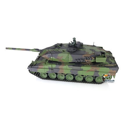 TOUCAN RC HOBBY Heng Long 1/16 TK7.0 Plastic German Leopard2A6 RTR RC Tank 3889 with 360 Degrees Turret Barrel Recoil BB Infrared Combat Smoke