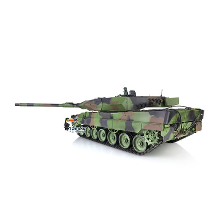 TOUCAN RC HOBBY Heng Long 1/16 TK7.0 Plastic RTR RC Tank 3889 German Leopard2A6 with BB Infrared Combat Barrel Recoil 360 Degrees Turret Smoke Steel Gearbox