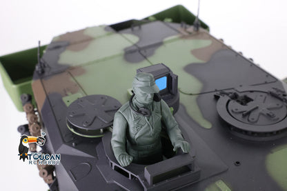TOUCAN RC HOBBY Heng Long 1/16 TK7.0 Plastic German Leopard2A6 RTR RC Tank 3889 with 360 Degrees Turret Barrel Recoil BB Infrared Combat Smoke