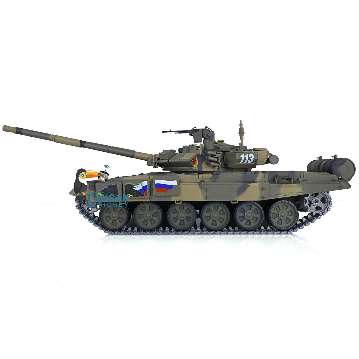 TOUCAN RC HOBBY Heng Long 1/16 TK7.0 Promotion Russia T90 3938 RTR RC Tank Infrared Combat BB Smoke Metal Sprockets Idlers Wheels Linkages Tracks Steel Gearbox
