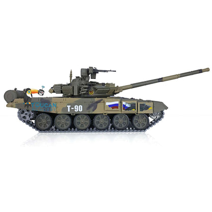TOUCAN RC HOBBY Heng Long 1/16 TK7.0 Plastic Russian T90 RTR RC Tank 3938 with Steel Gearbox Metal Barrel Recoil 360 Degrees Turret BB Unit Infrared Combat